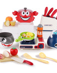 Kids Kitchen Cooking Toy Set Pretend Play Cookware Playset