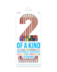 2 Of A Kind Double-Ended Colored Pencils - Set of 12