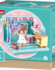 Mini-Handicraft Home Building Brick, 6-in-1 Display Box