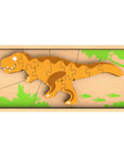 Dino Skeleton Puzzles - Double Sided Dinosaur Fun