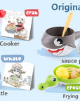 Kids Kitchen Cooking Toy Set Pretend Play Cookware Playset