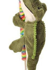11" (27cm) Lollyplush Gator w/14" Rainbow Lollipop