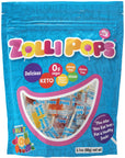 Zollipops Zero Sugar Variety Fruit - 3.1oz Pouch