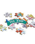 80 PIECE "LEAF" SHAPED JIGSAW WITH SHAPED BOX - JUNGLE
