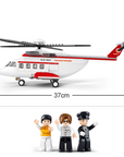 Aviation Personal Helicopter Building Brick Kit (259 Pcs)