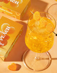 Peach Bellini Gummies, Chewy Candies, Alcohol-Free