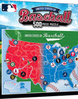 MLB - League Map 500 Piece Puzzle