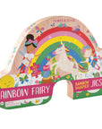 80 PIECE "RAINBOW" SHAPED JIGSAW WITH SHAPED BOX - RAINBOW FAIRY