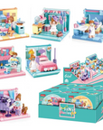 Mini-Handicraft Home Building Brick, 6-in-1 Display Box