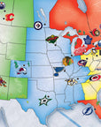 NHL - League Map 500 Piece Puzzle