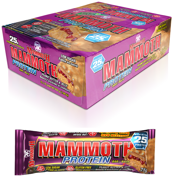 Mammoth Protein Bar - Peanut Butter & Jelly 75g