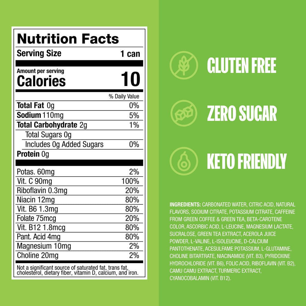 ZOA Zero Sugar Energy Drink 355 mL Green Apple – Dale's Candy Co.
