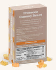 Prosecco Bear Gummies, Chewy Candies, Alcohol-Free