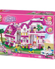 Girls Dream Seaside Villa Building Brick Kit (726 Pcs)