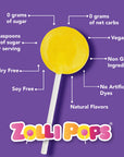 Zollipops Zero Sugar Variety Fruit - 3.1oz Pouch