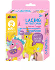 Lacing My First Charm - Unicorn Friends