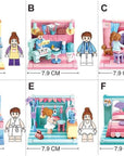 Mini-Handicraft Home Building Brick, 6-in-1 Display Box