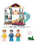 Winter Resort Cabin Building Brick Kit (439 pcs)