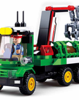 Farm Log Transporter Building Brick Kit (209 pcs)