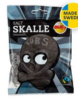 BUBS Godis Salty Skalle Liquorice Skulls Candy Sweden, 90g bag