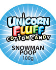 Christmas Unicorn Fluff - SNOWMAN POOP: 100g