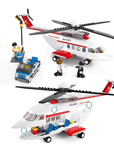 Aviation Personal Helicopter Building Brick Kit (259 Pcs)