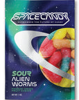 Sour Alien Worms: Freeze-Dried Gummy Worms
