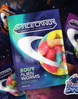 Sour Alien Worms: Freeze-Dried Gummy Worms