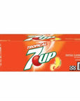 7UP Tropical Caffeine Free Soda Cans, 12 fl oz