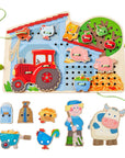 Farm Threading & Lacing Game