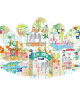 80 PIECE "LEAF" SHAPED JIGSAW WITH SHAPED BOX - JUNGLE