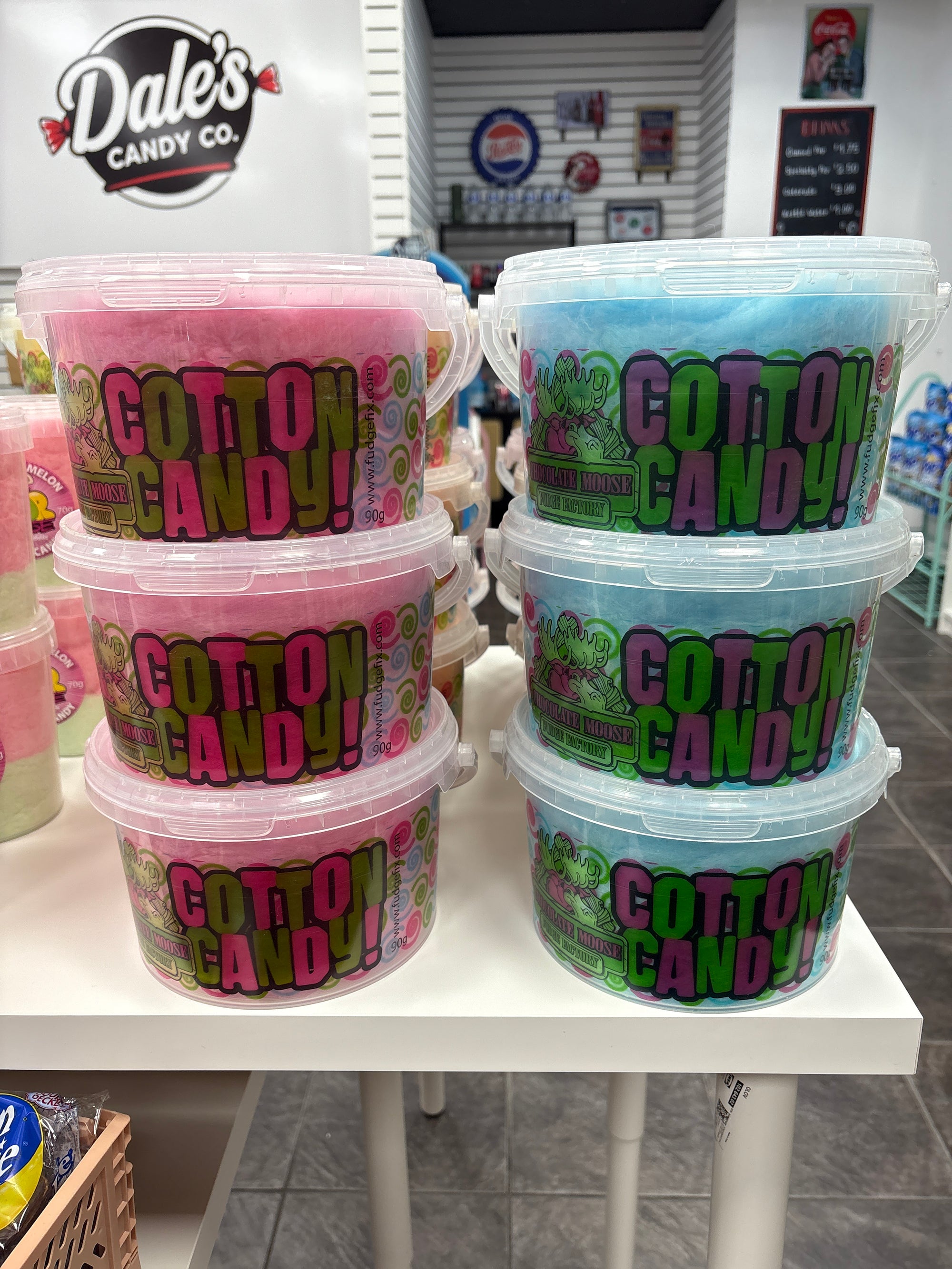 Chocolate Moose Cotton Candy Tubs