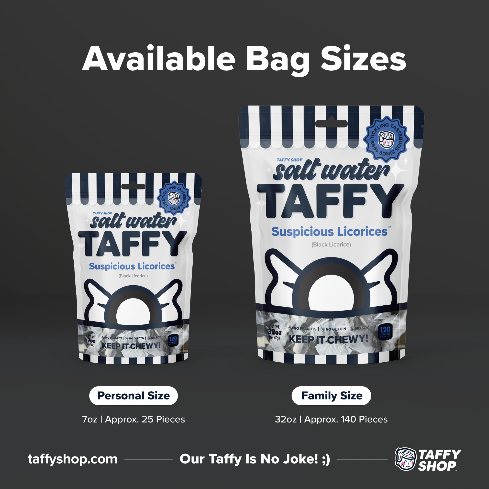 Suspicious Licorices™ Taffy (Black Licorice)