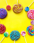 Handmade Whirl Lollipop: Birthday Cake