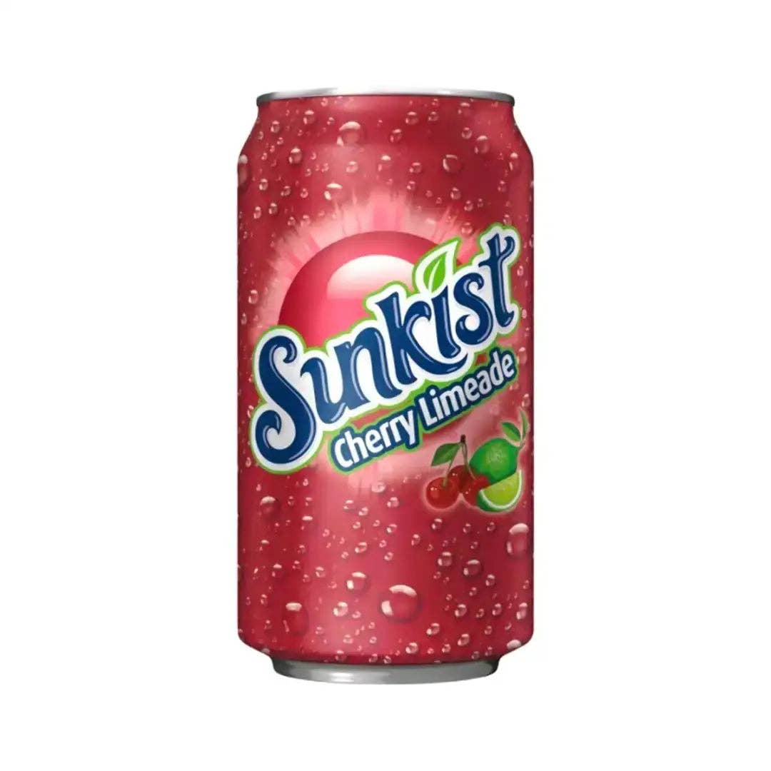 Sunkist Cherry Limeade Soda, 12 fl oz can