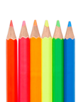 jumbo brights neon colored pencils - set of 6