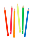 jumbo brights neon colored pencils - set of 6
