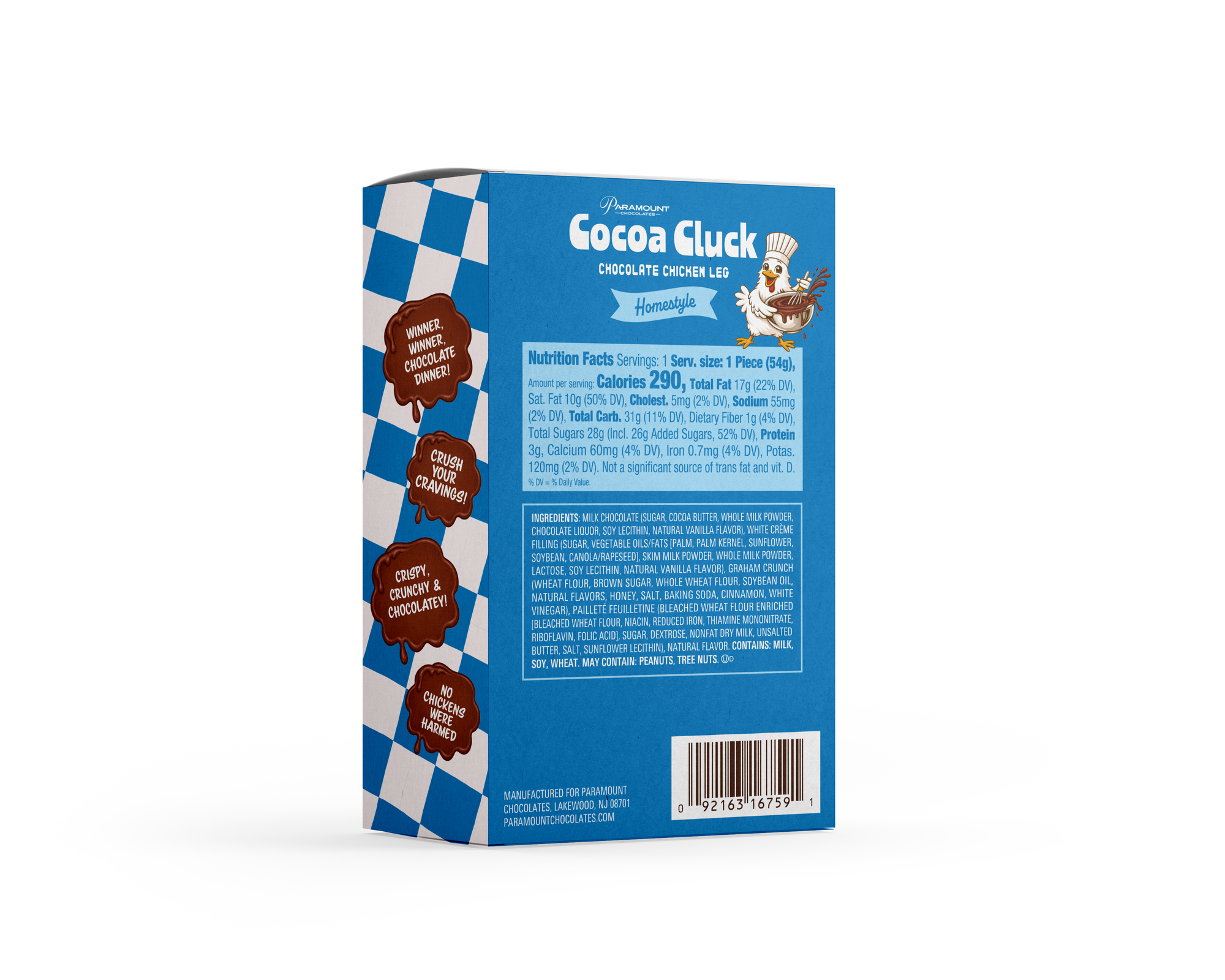 Cocoa Cluck Chocolate Chicken Leg Homestyle 1.5oz