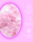 Handmade Strawberry Cotton Candy