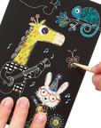 safari party scratch and scribble mini scratch art kit