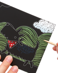 playful pups scratch and scribble mini scratch art kit