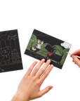 playful pups scratch and scribble mini scratch art kit
