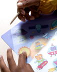 set the scene transfer stickers magic - galaxy buddies