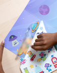 set the scene transfer stickers magic - galaxy buddies