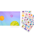 set the scene transfer stickers magic - galaxy buddies