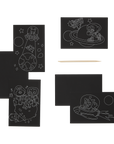 wacky universe scratch and scribble mini scratch art kit