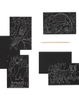 jungle fun scratch and scribble mini scratch art kit
