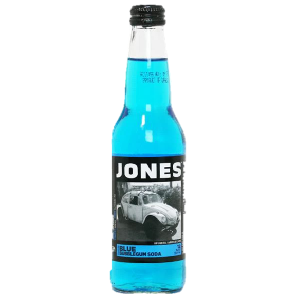 Jones Soda - Blue Bubblegum Soda 355ml