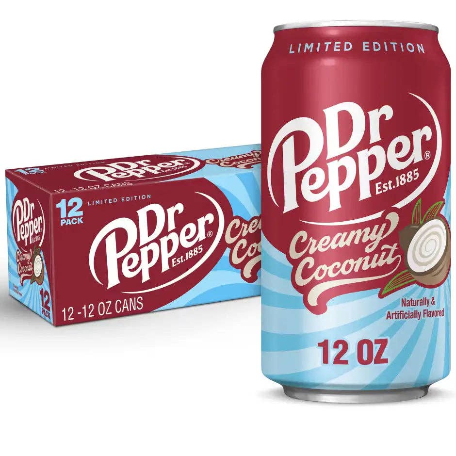 Dr Pepper Creamy Coconut Limited Edition 12 FL OZ Can [1 Can]