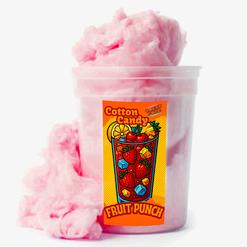 Handmade Fruit Punch Cotton Candy